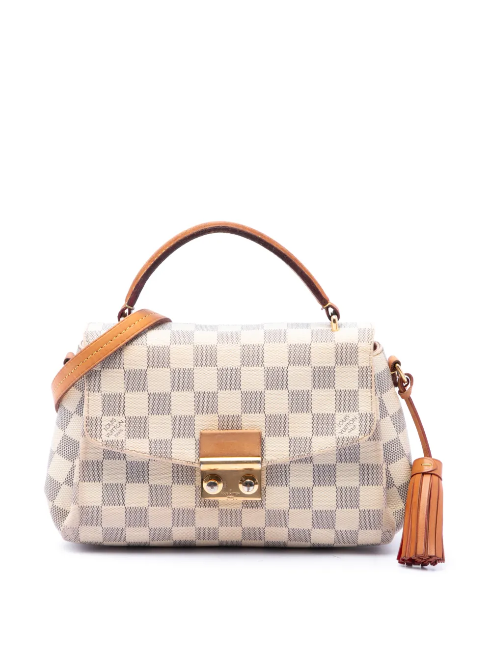 Louis Vuitton Pre-Owned 2016 Damier Azur Croisette satchel - Bianco