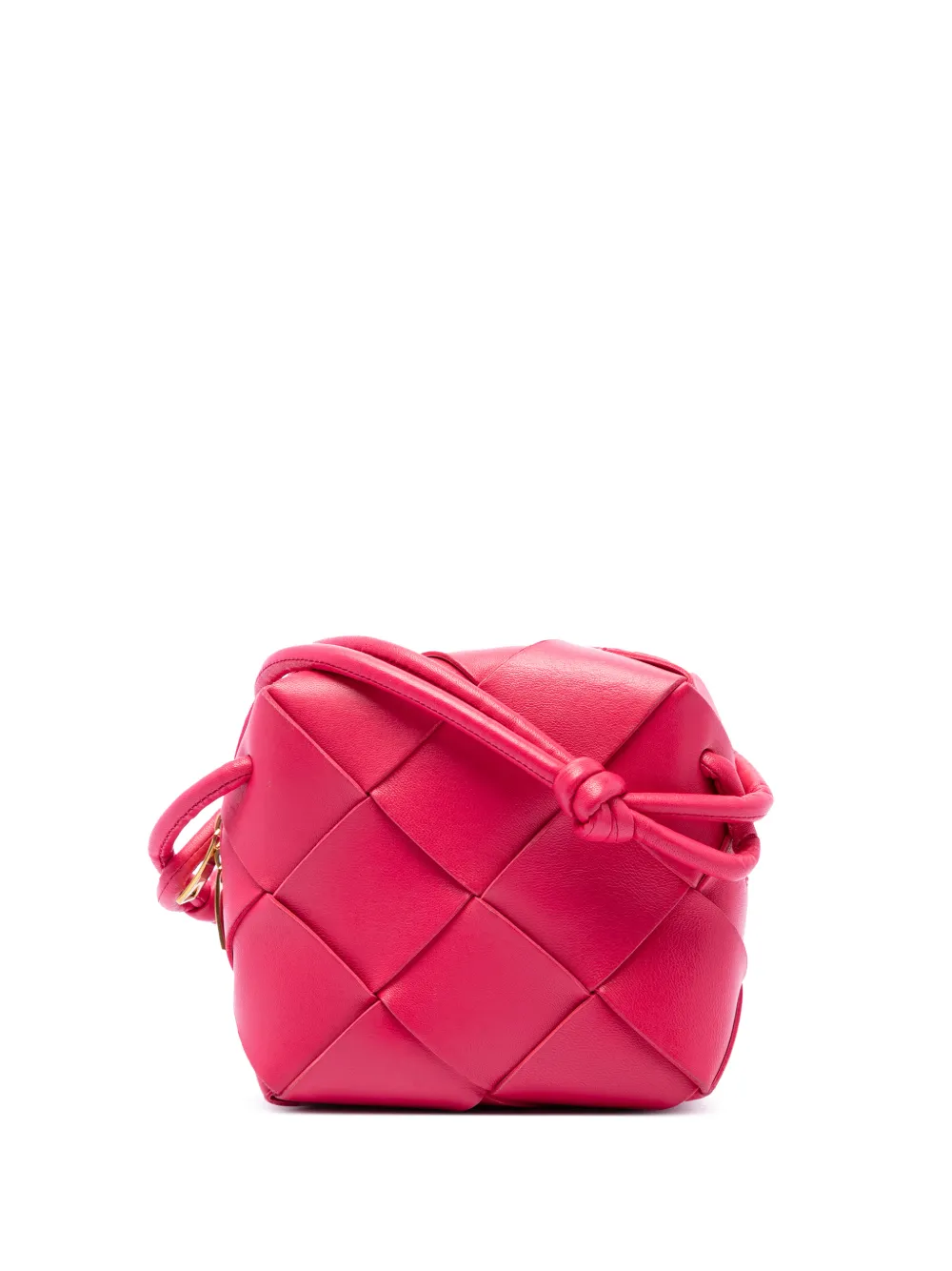 Bottega Veneta Pre-Owned 2012-2026 Mini Intrecciato Cassette Umhängetasche aus Lammleder - Rosa