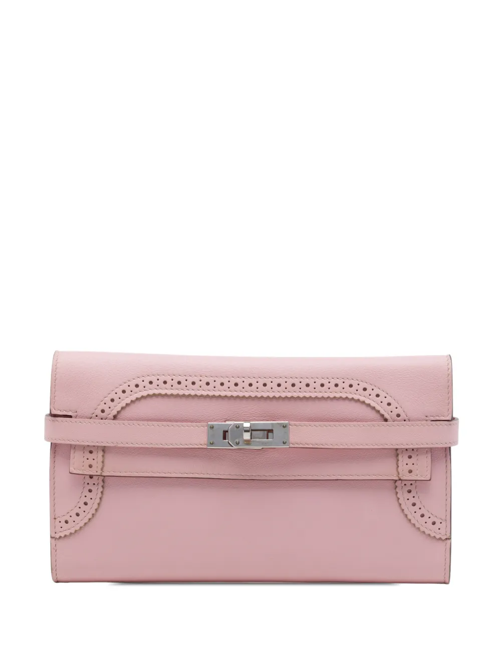 Hermès Pre-Owned 2016 Swift Ghillies Kelly Longue Wallet long wallets - Rosa