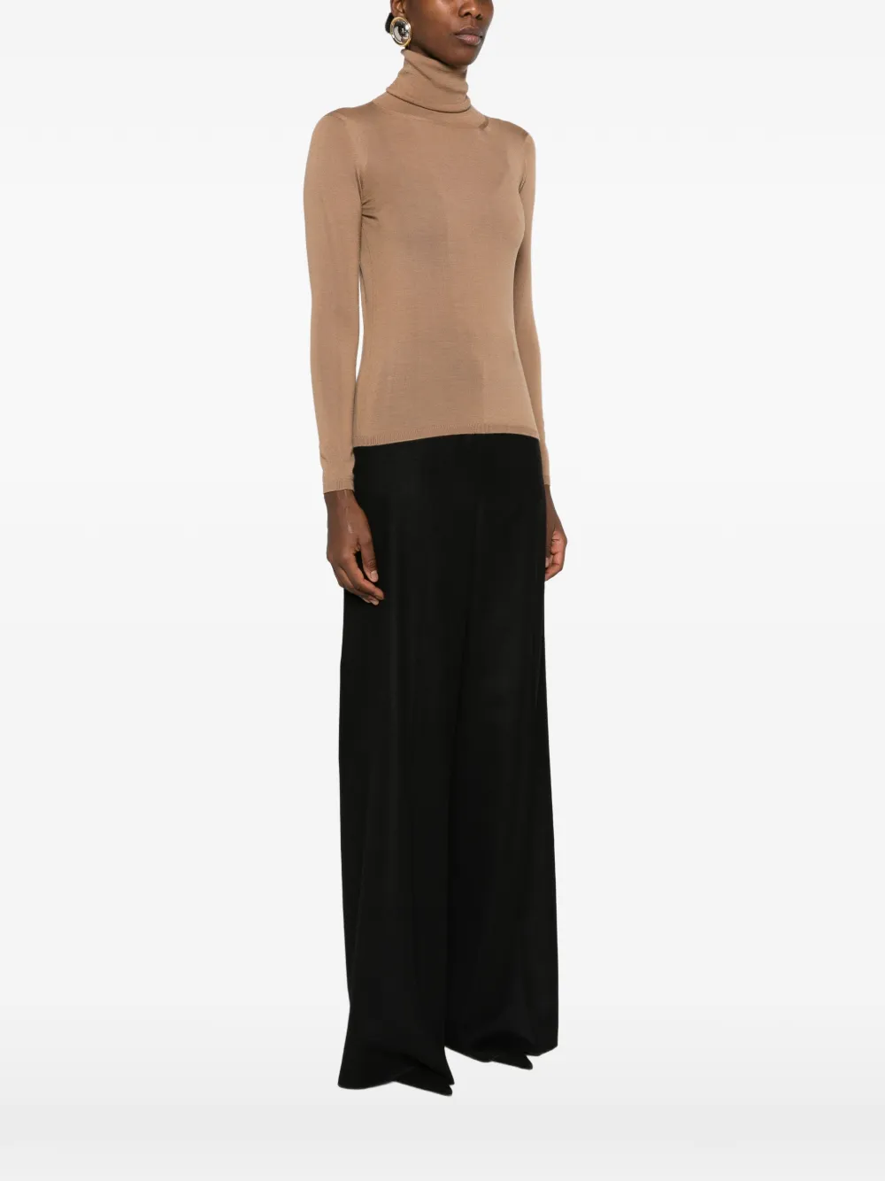 Max Mara Coltrui met lange mouwen Beige