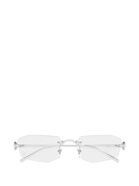 Cartier Eyewear Clash de Cartier rimless geometric-frame glasses