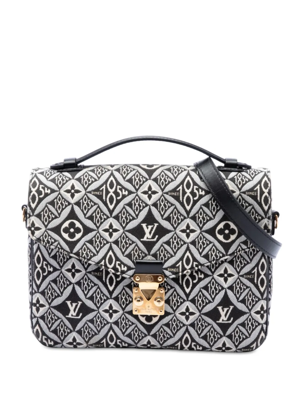Louis Vuitton Pre-Owned 2020 Monogram Jacquard Since 1854 Pochette Metis Satchel-Tasche - Schwarz