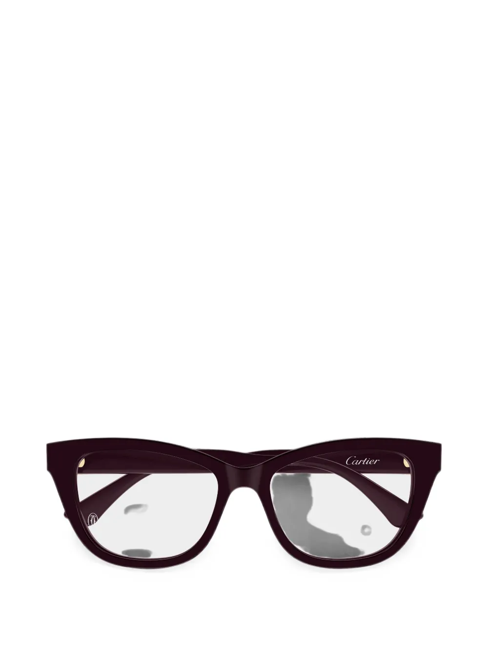Cartier Eyewear logo-plaque cat-eye glasses