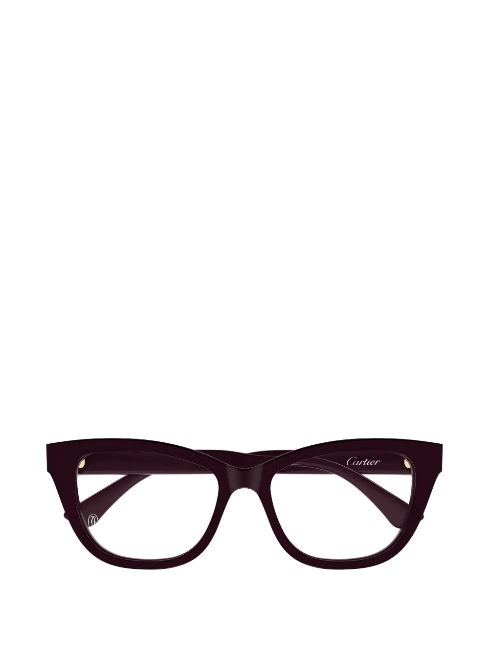 Cartier Eyewear logo-plaque cat-eye glasses