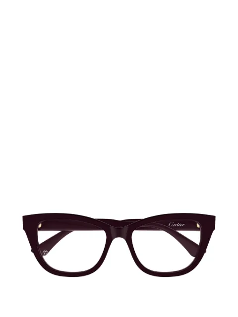 Cartier Eyewear logo-plaque cat-eye glasses