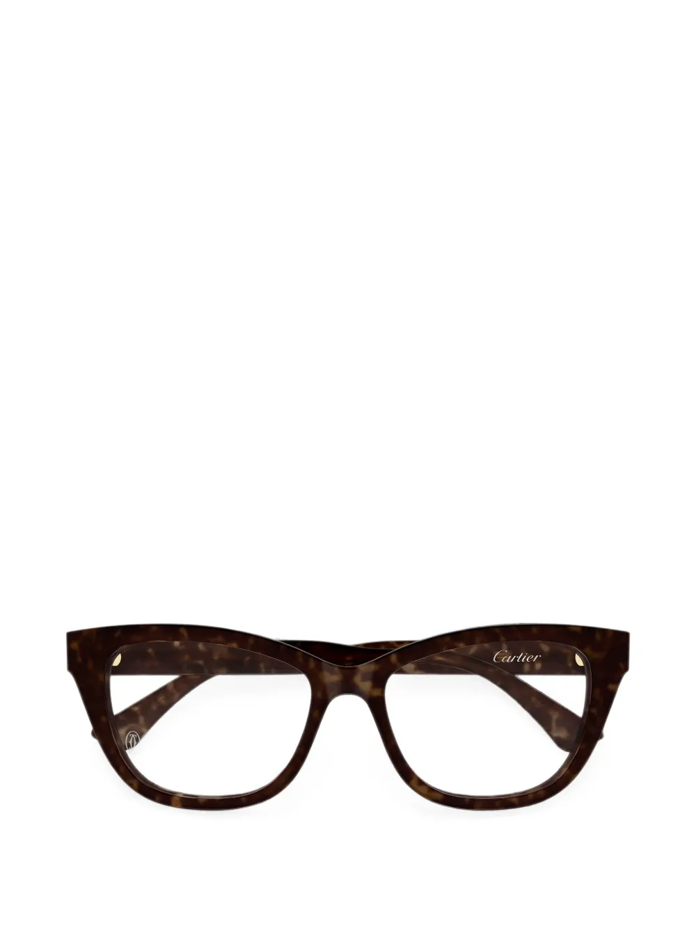 Cartier Eyewear tortoiseshell-effect cat-eye glasses