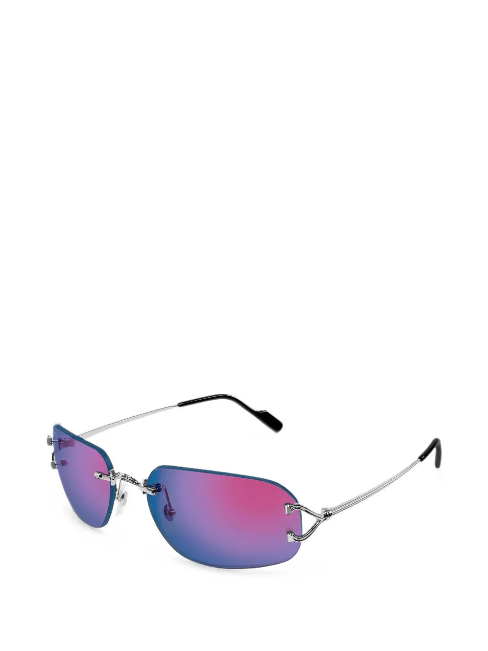 Cartier Eyewear rimless rectangle-frame sunglasses