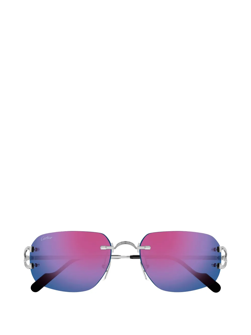 Cartier Eyewear rimless rectangle-frame sunglasses