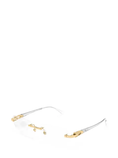 Cartier Eyewear rimless rectangle-frame glasses