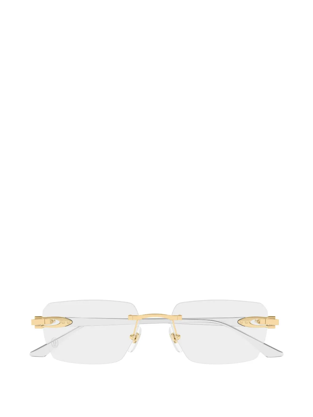 Cartier Eyewear rimless rectangle-frame glasses