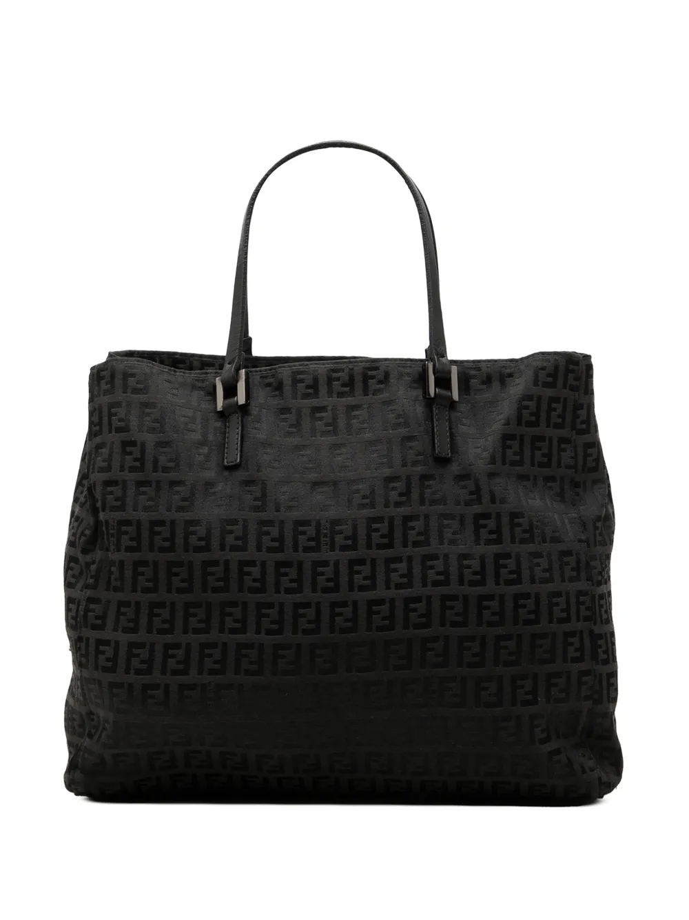 Fendi Pre-Owned 2000-2010 Tote Bag aus Zucchino-Canvas - Schwarz