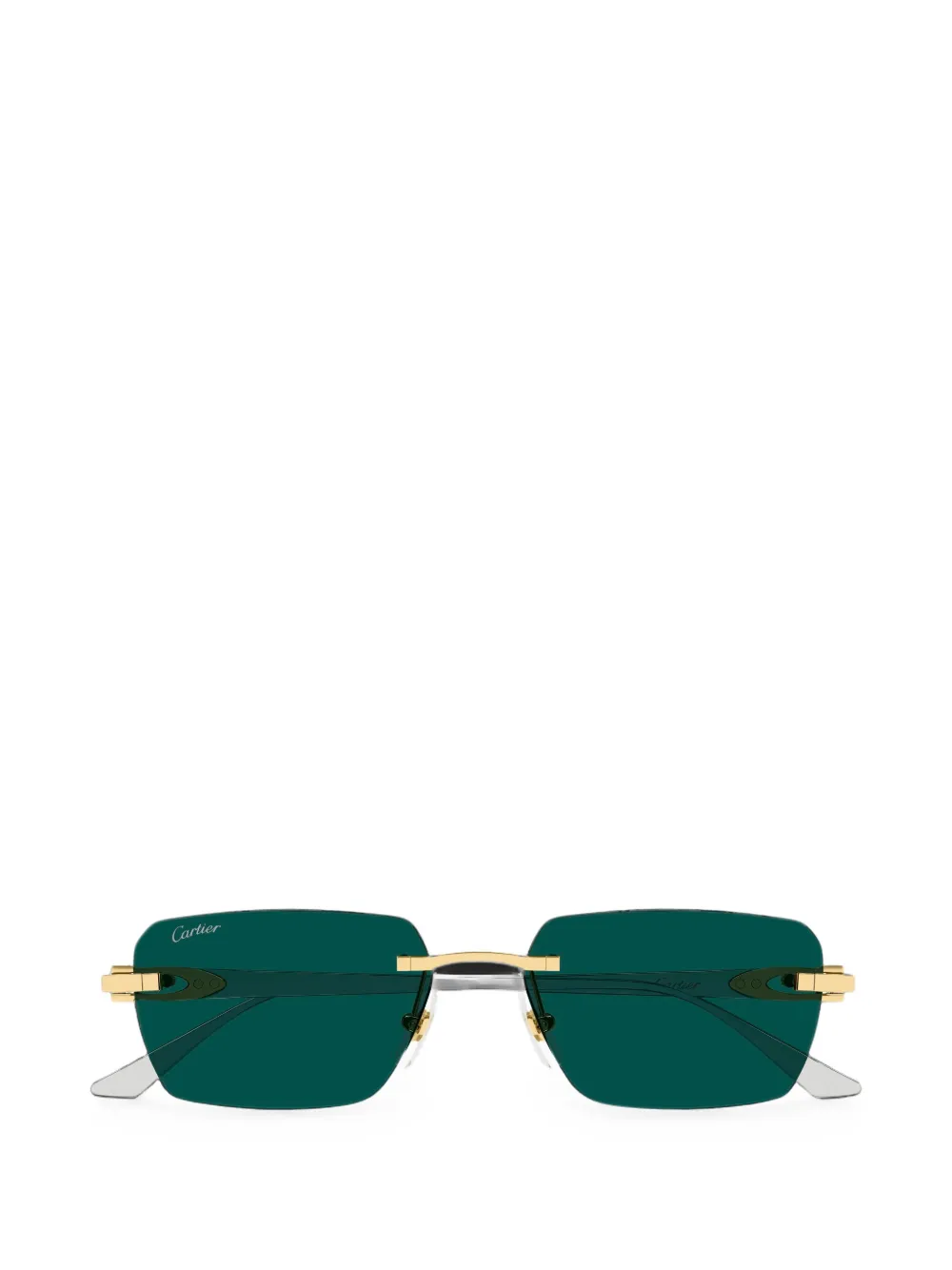Cartier Eyewear rimless rectangle-frame sunglasses