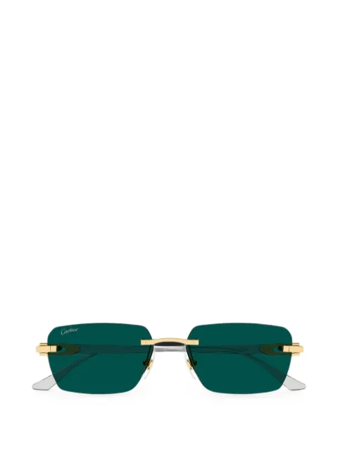 Cartier Eyewear rimless rectangle-frame sunglasses