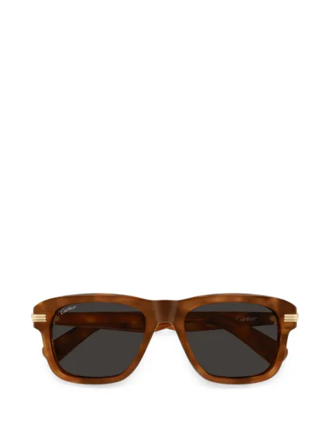Cartier Eyewear lentes de sol con armazón estilo carey