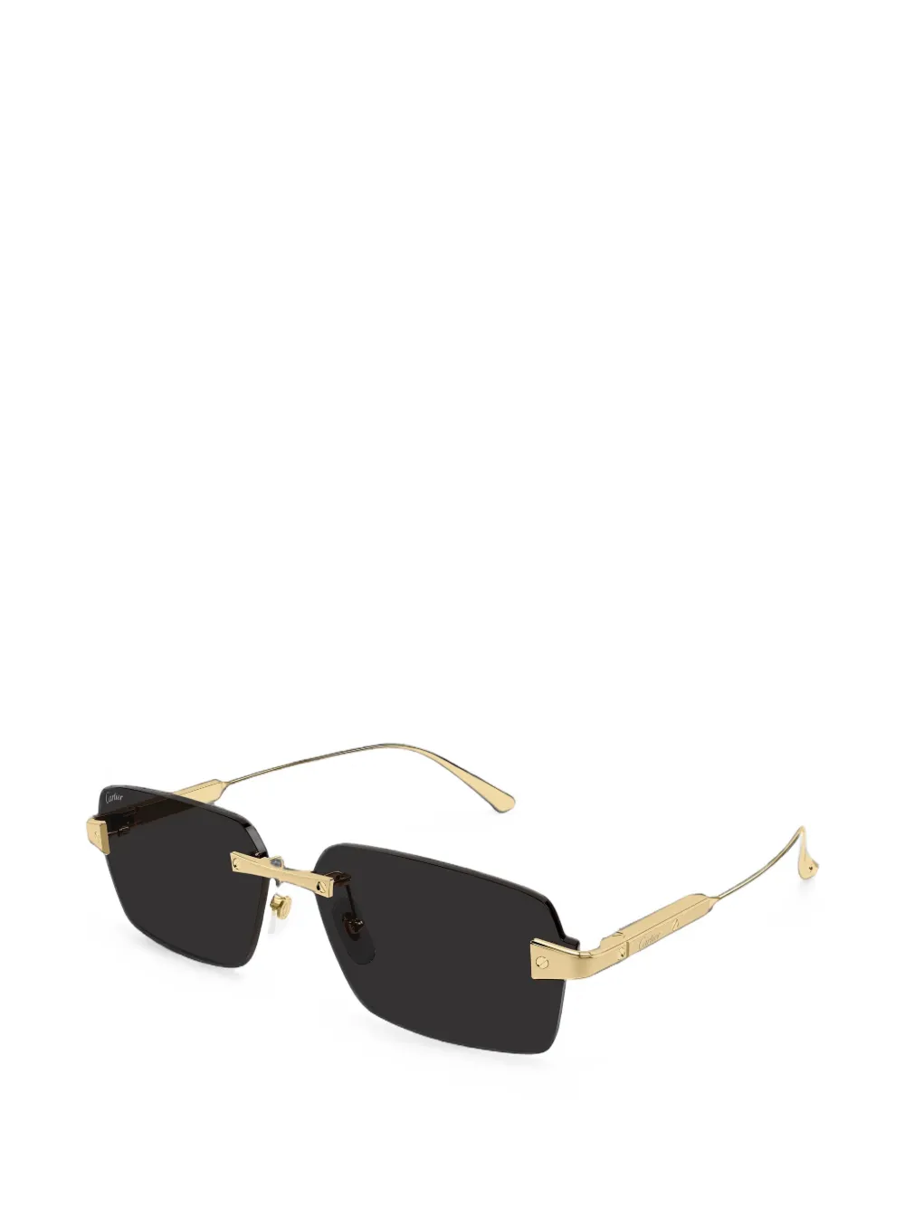 Cartier Eyewear Santos de Cartier rimless sunglasses