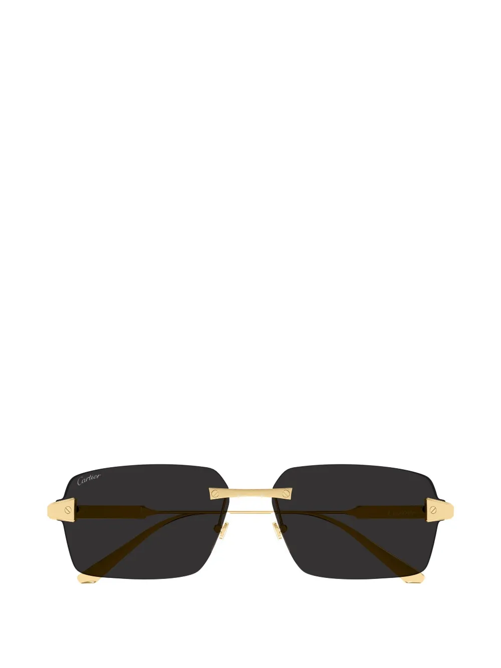 Cartier Eyewear Santos de Cartier rimless sunglasses