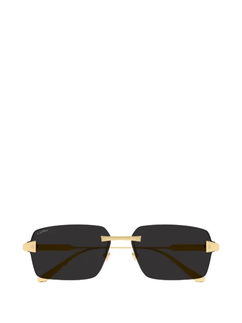 Cartier Eyewear Santos de Cartier rimless sunglasses