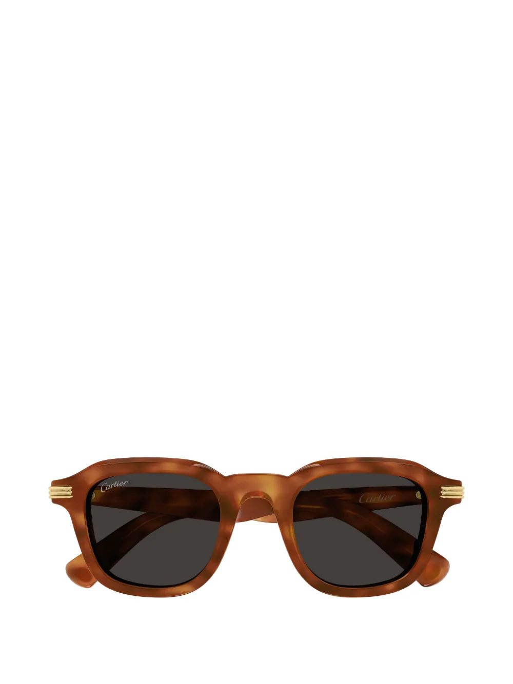 Cartier Eyewear tortoiseshell-effect square-frame sunglasses