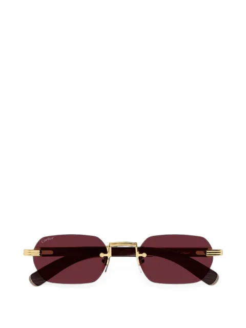 Cartier Eyewear rimless geometric-frame sunglasses