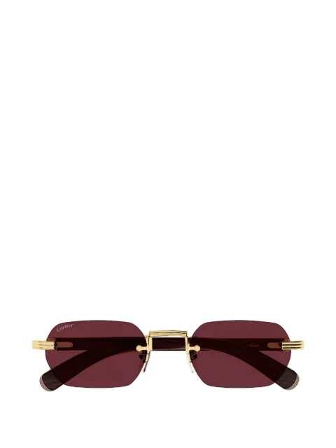 Cartier Eyewear rimless geometric-frame sunglasses