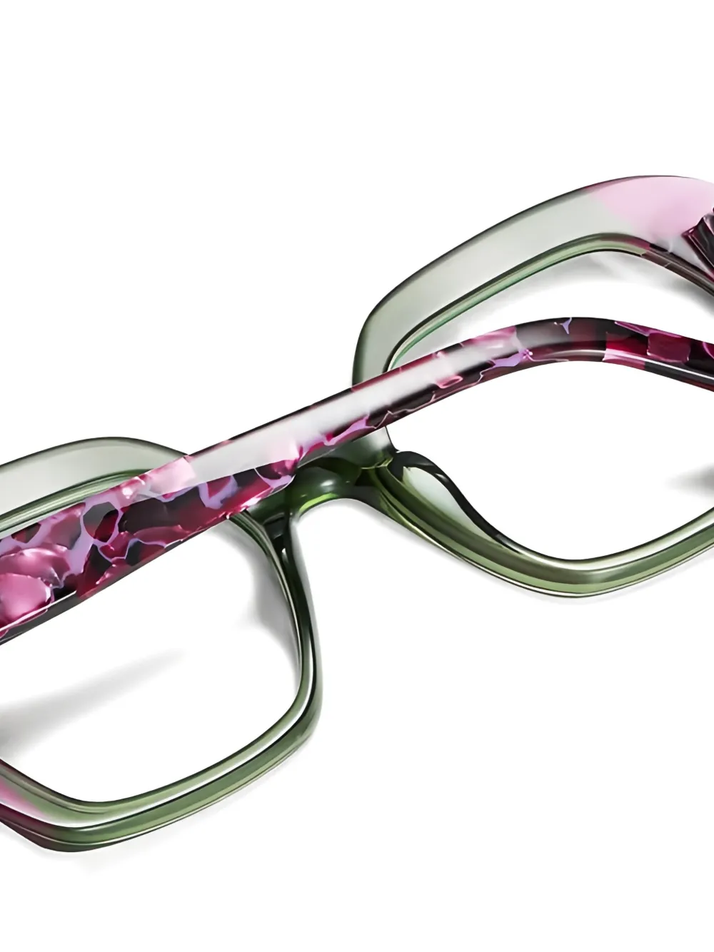 Etnia Barcelona Chroma bril met geometrisch montuur Groen