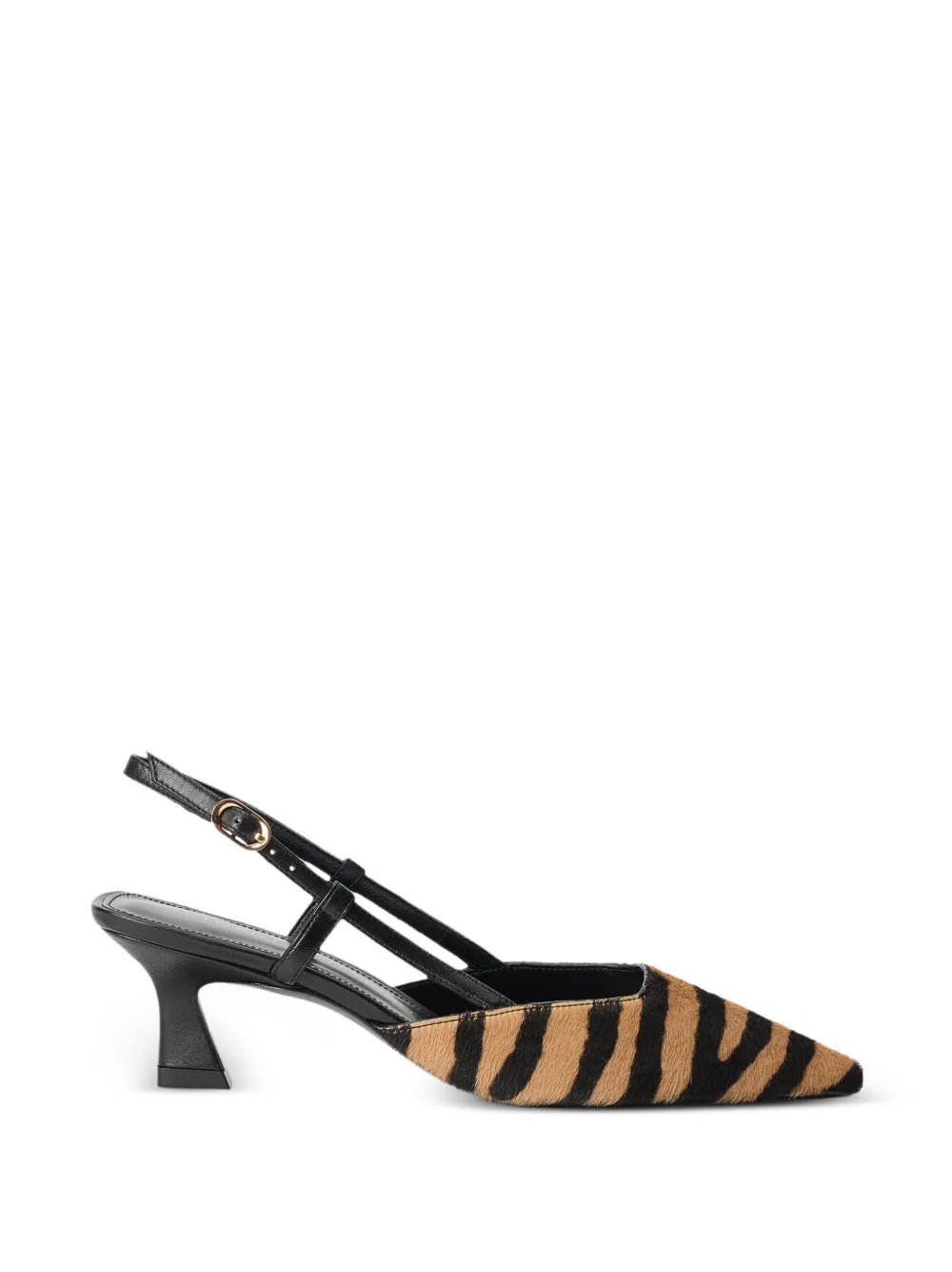 Stuart Weitzman Vinnie zebra-print slingback pumps