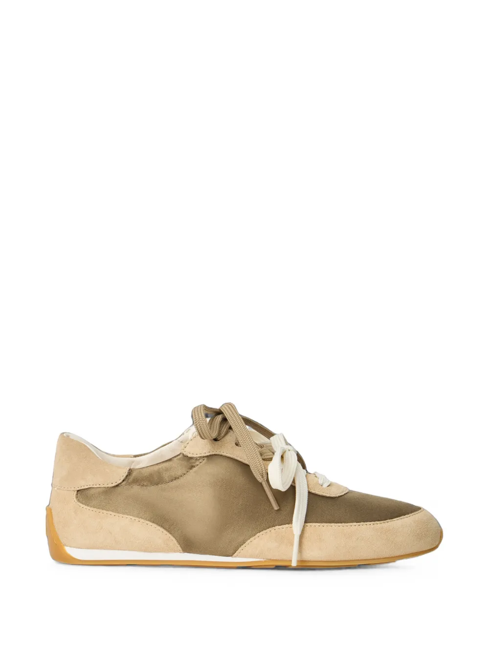 Stuart Weitzman Bond Ruche double-lacing sneakers