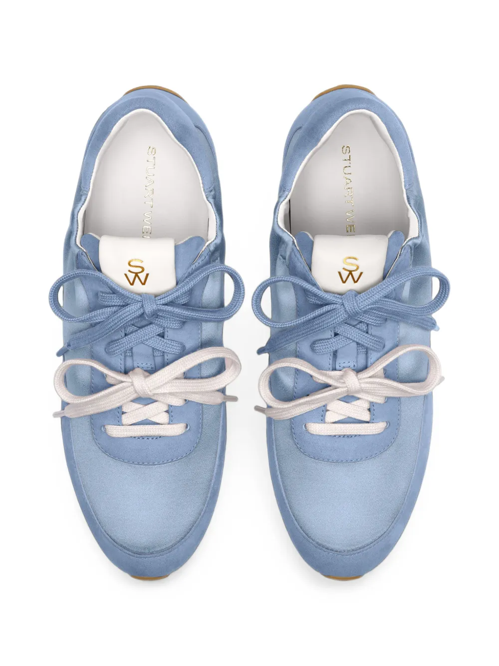 Stuart Weitzman Bond Ruche sneakers Blauw