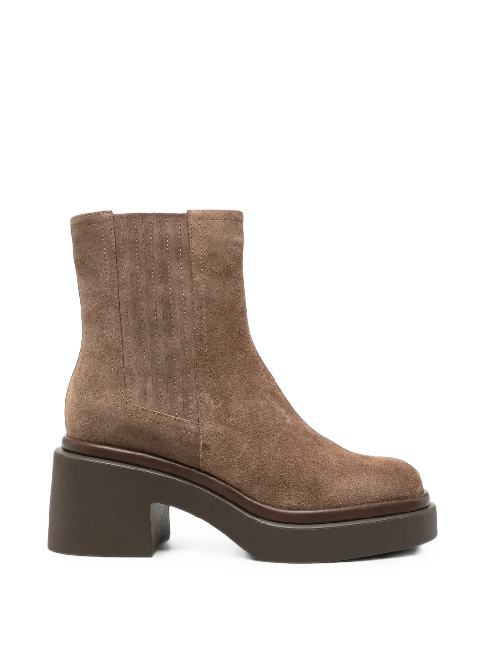 Bruno Premi Platform Ankle Boots In Brown