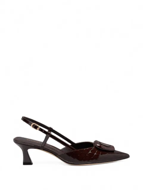 Stuart Weitzman Very Vinnie croc-effect pumps