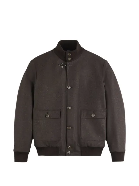 Fay hook wool bomber jacket