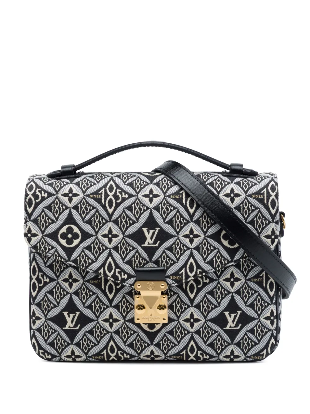 Louis Vuitton Pre-Owned 2020 Monogram Jacquard Since 1854 Pochette Metis Satchel-Tasche - Schwarz