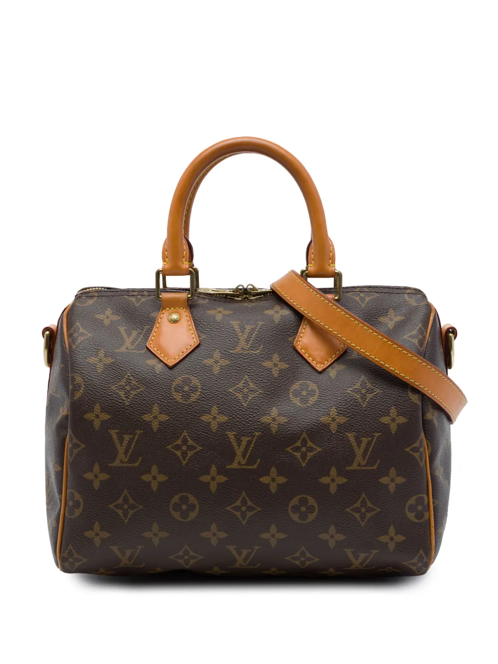 Louis Vuitton Pre-Owned 2015 Monogram Speedy Bandouliere Satchel 25cm - Braun