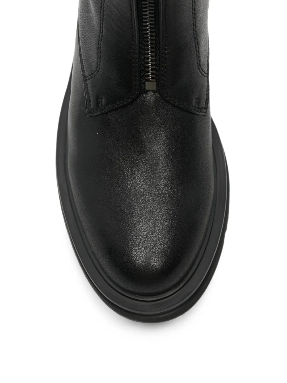 Bruno Premi front-zip chunky-sole boots Zwart