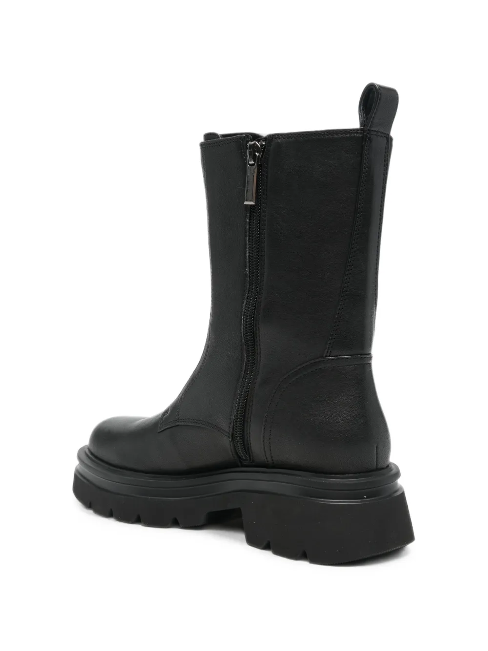 Bruno Premi front-zip chunky-sole boots Zwart