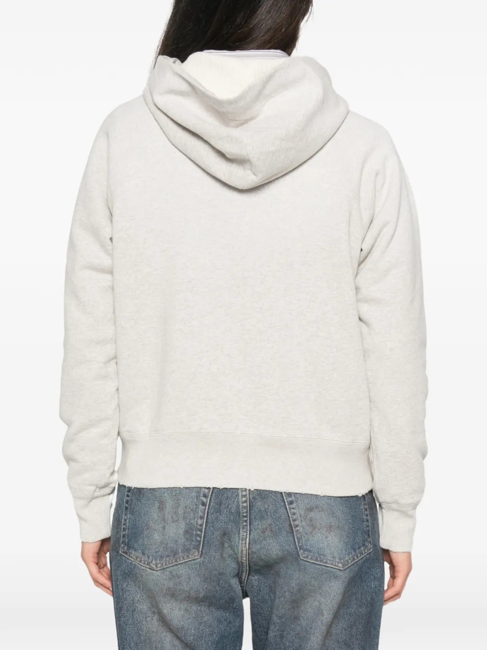 Prada logo-print hoodie Grijs