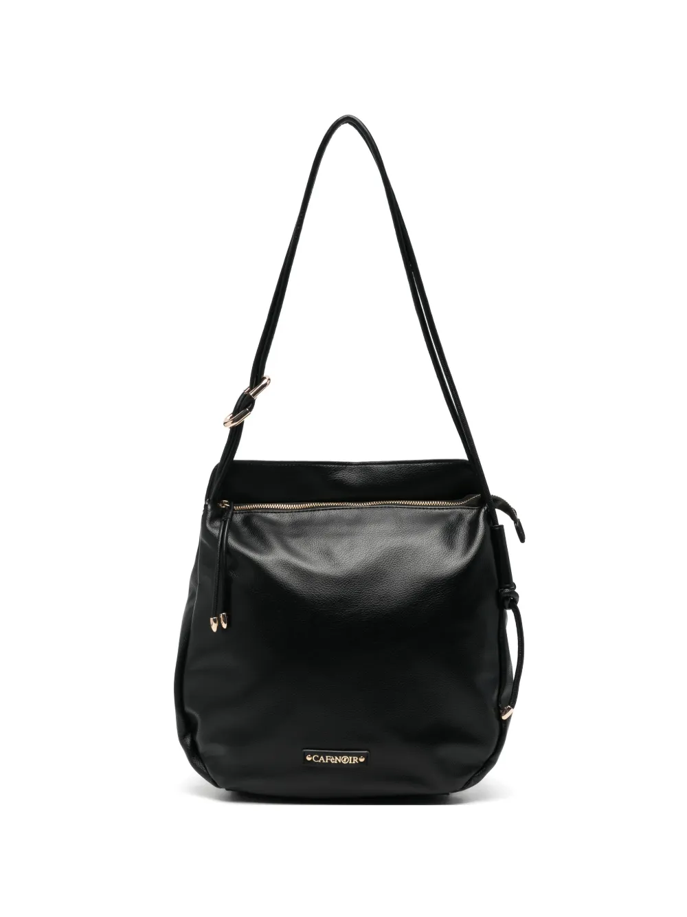 CAFèNOIR logo-plaque shoulder bag - Schwarz