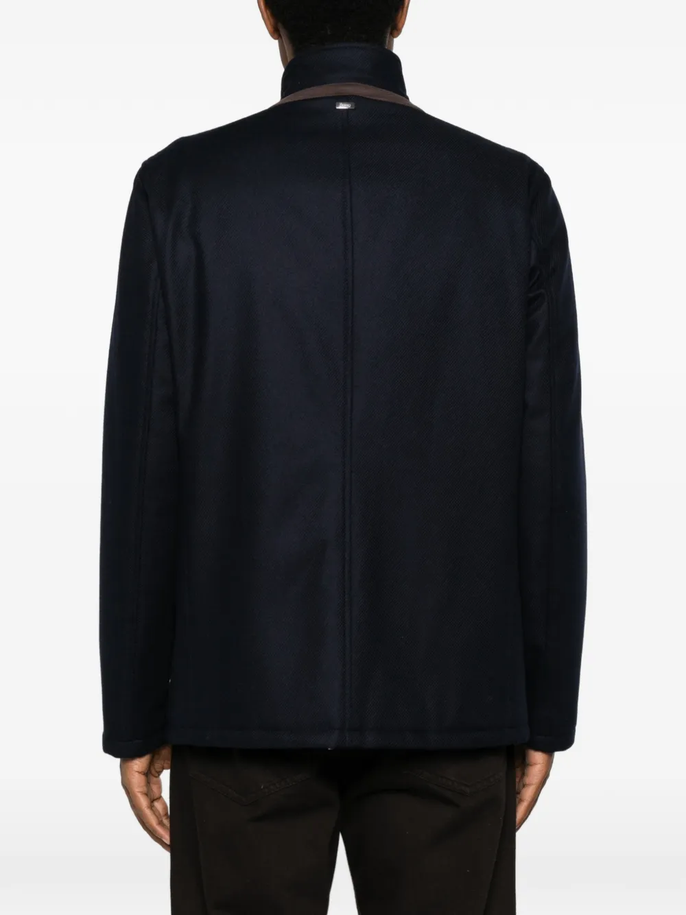 Herno Jack met hoge hals Blauw