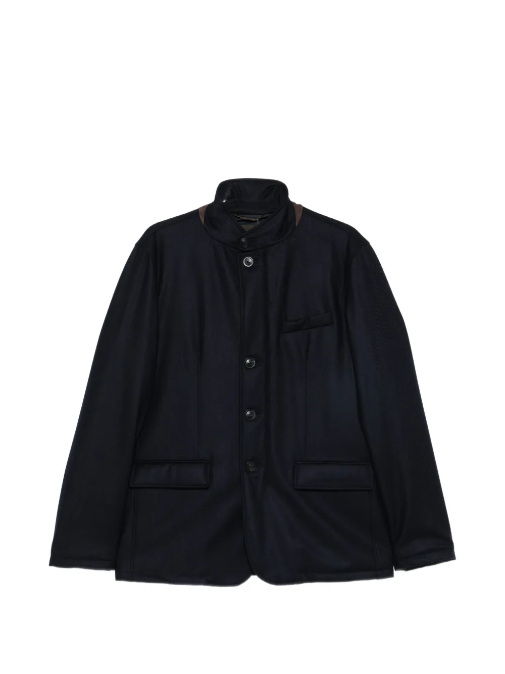 Herno high-neck button-up jacket | bleu | Image 1