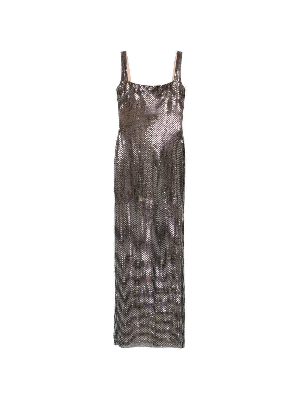 Self-Portrait embellished square-neck maxi dress - Grigio