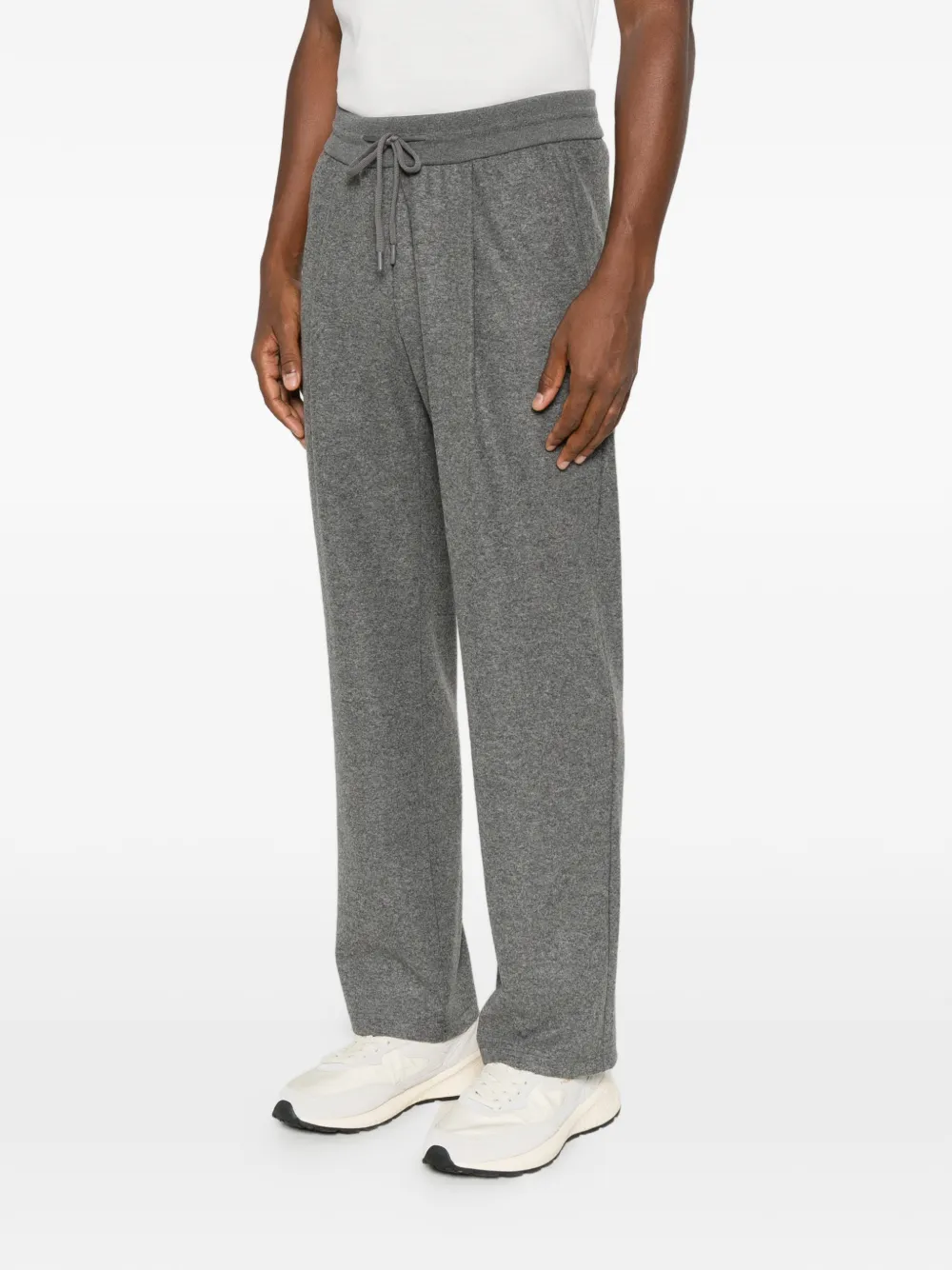 Herno drawstring straight-leg trousers Grijs