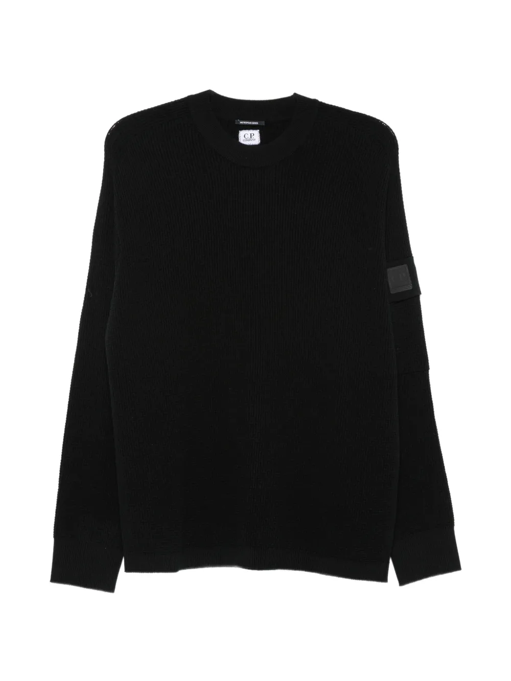 C.P. Company ribbed-knit Lens-detail sweater - Noir C.P. Company ribbed-knit Lens-detail sweater - Noir