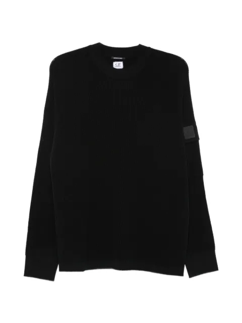 C.P. Company ribbed-knit Lens-detail sweater