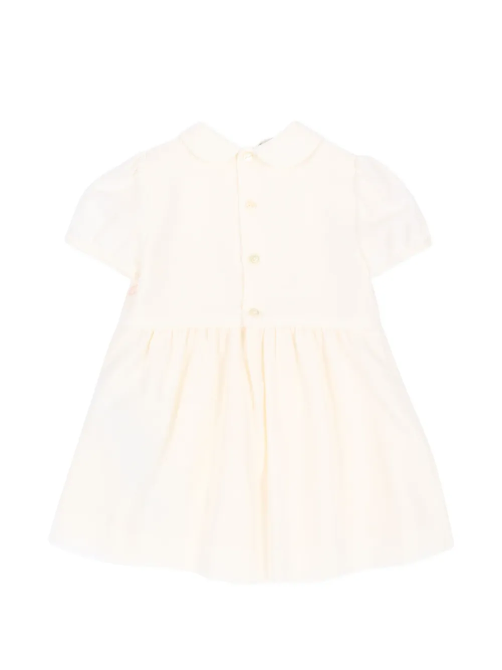 Gucci Kids GG Supreme embroidered Peter Pan collar dress Beige
