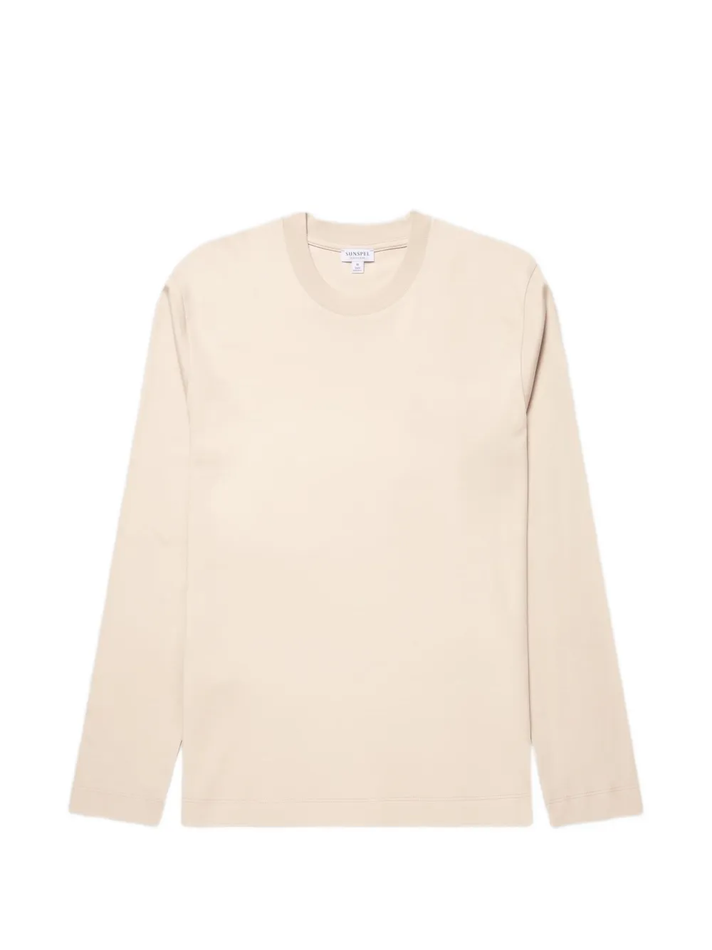 Sunspel heavyweight long-sleeve T-shirt Beige