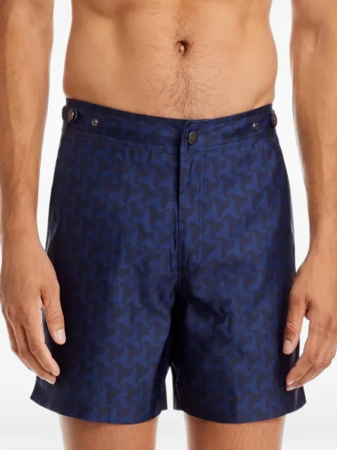 PRINCE & BOND Elvio Shark Tooth swim shorts