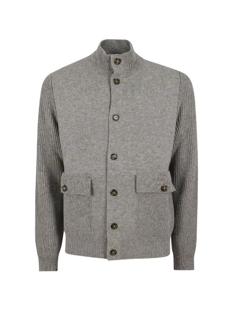Lardini ribbed-knit panel jacket