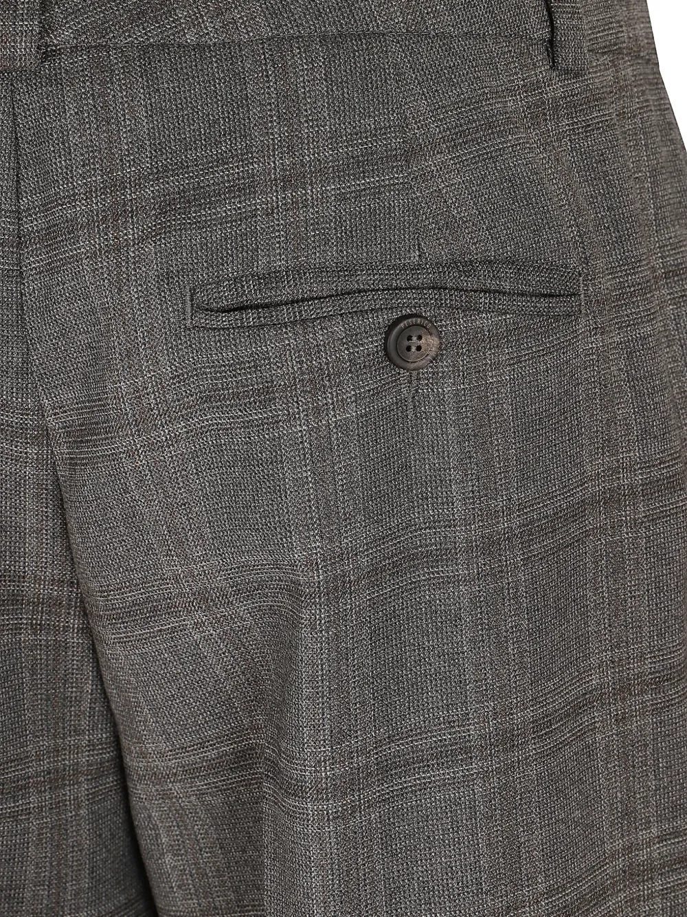 Peserico Geruite pantalon Grijs