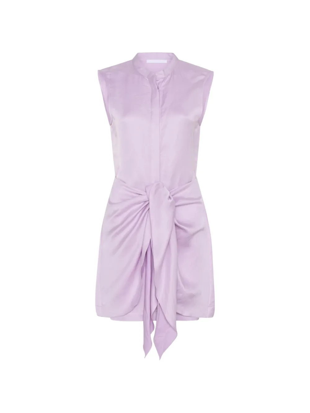 BONDI BORN Valais tie-front mini dress Paars