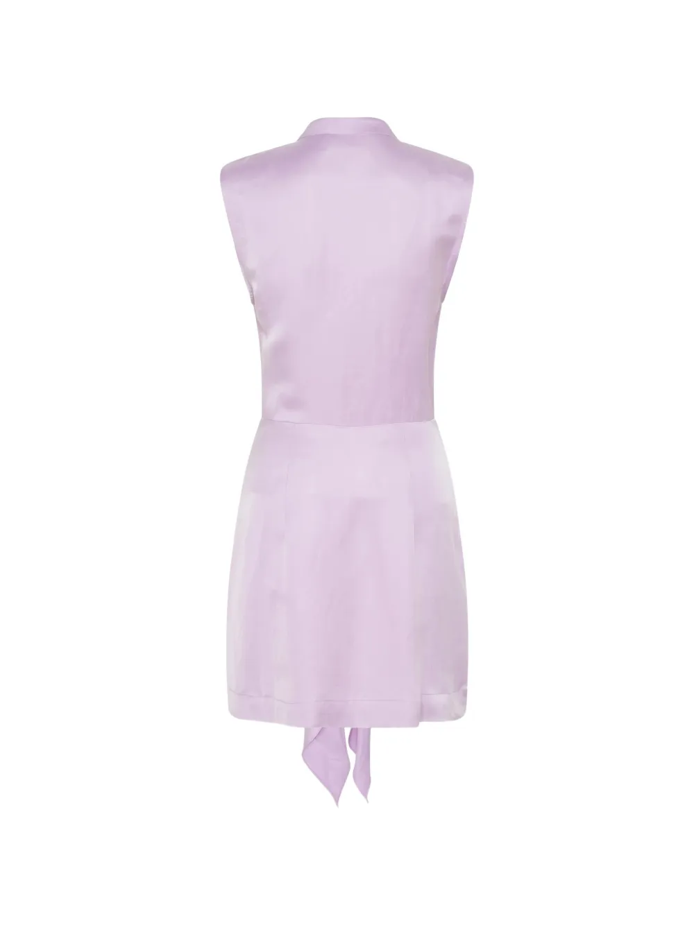 BONDI BORN Valais tie-front mini dress Paars